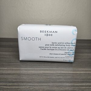 Beekman 1802 Smooth Lactic Acid  Willow Bark Goat Milk Exfoliating Body Soap New